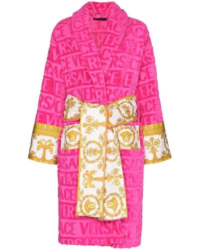 versace robes his and hers|versace hot pink robe.